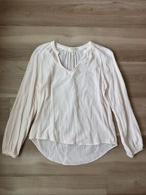 Cloth & Stone Anthropologie - Long Sleeve Cotton Gauze Shirt
